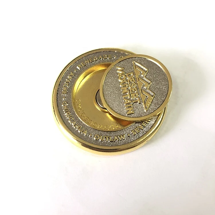 Golf High Quality Custom Logo Golf Ball Marker With