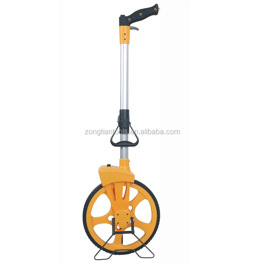 Yellow Long Distance Meter Digital Measuring Wheel For Measuring Golf