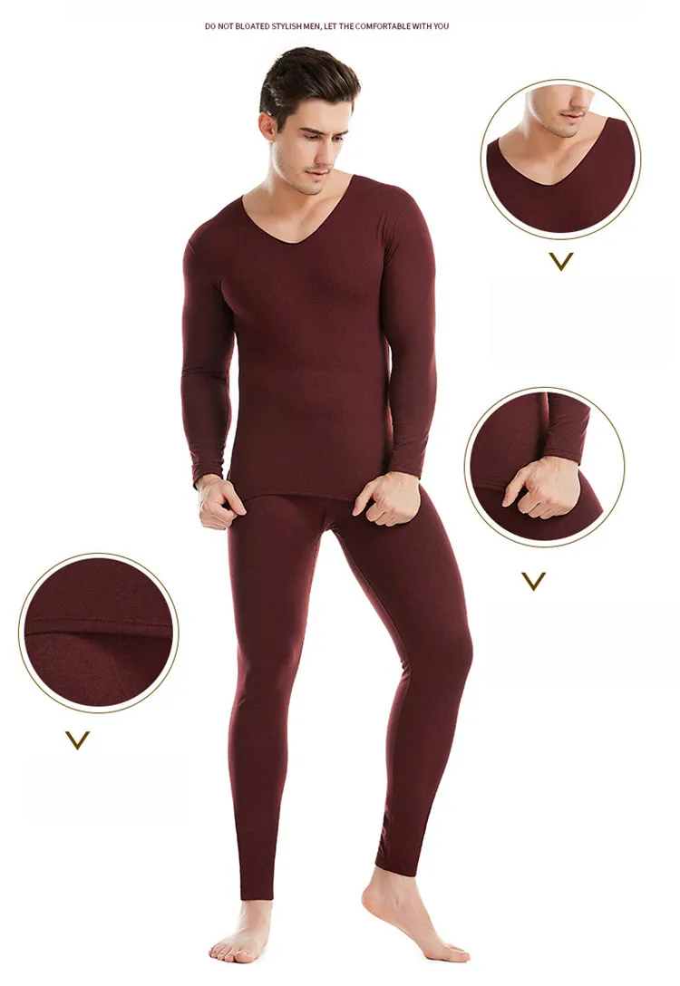 新款男士轻质阳离子保暖内衣