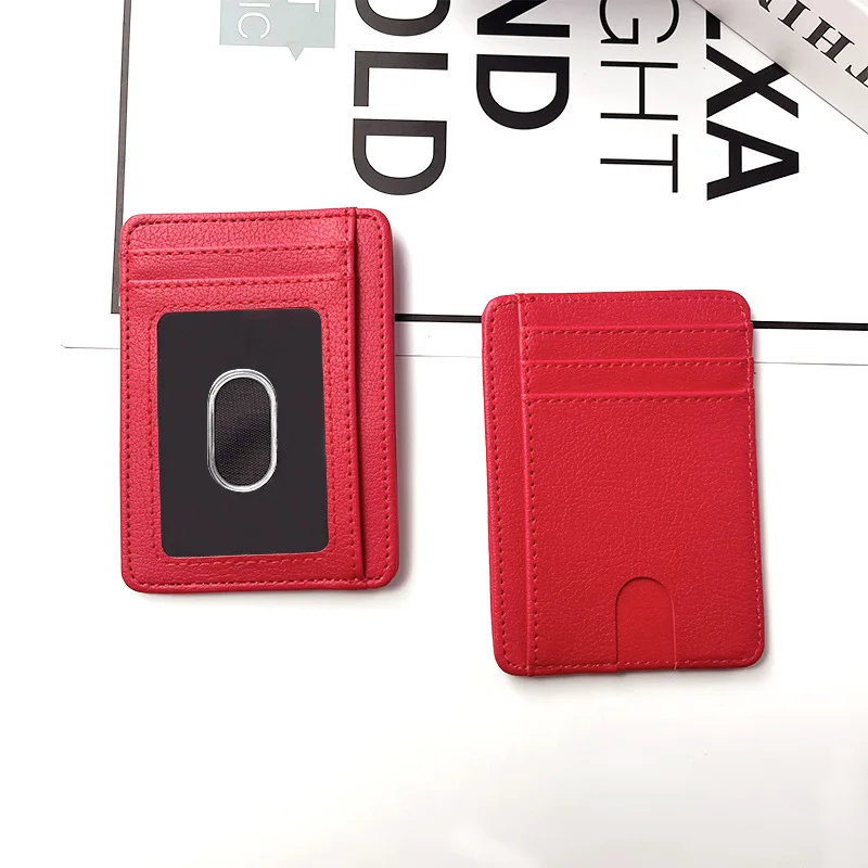 Pu Leather Magic Wallet Rfid Blocking Minimalist Card Holder Wholesale