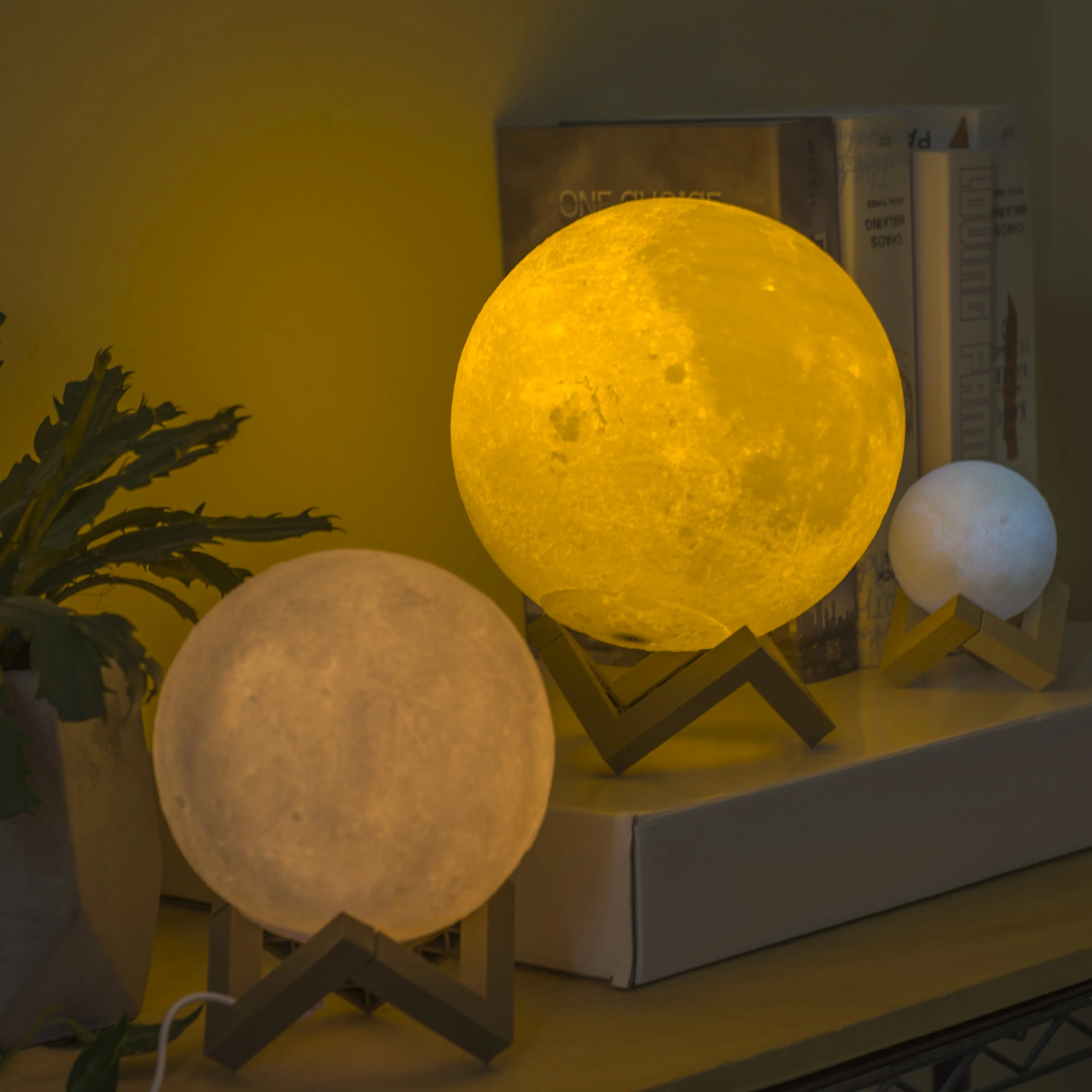 Factory Directly Sale Color Change Switch Earth Light 3D Print Moon Lamp led lighting table led lighting led lamp