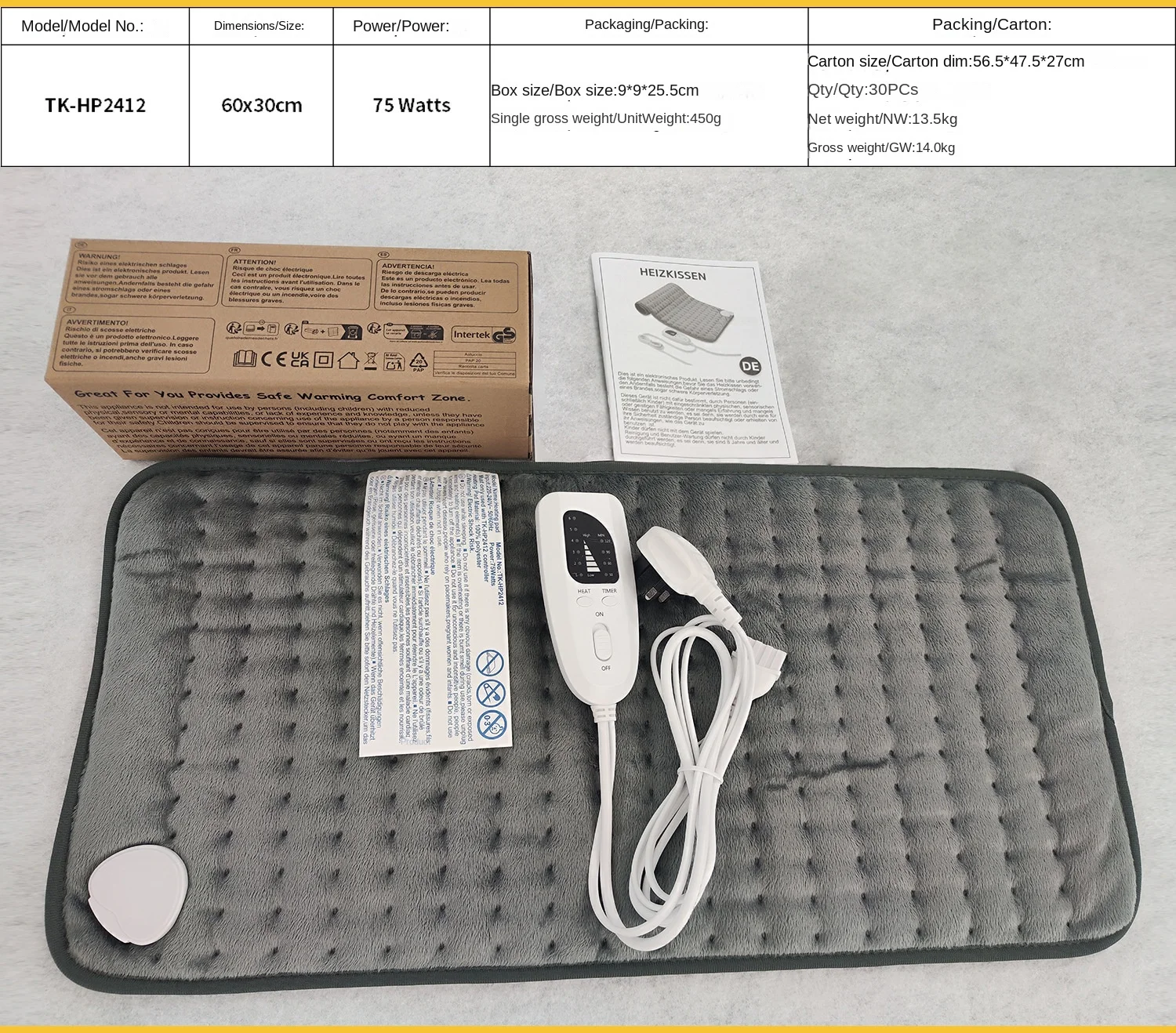 Explosions Usb Electric Blanket, 75, Polyester - detail 24