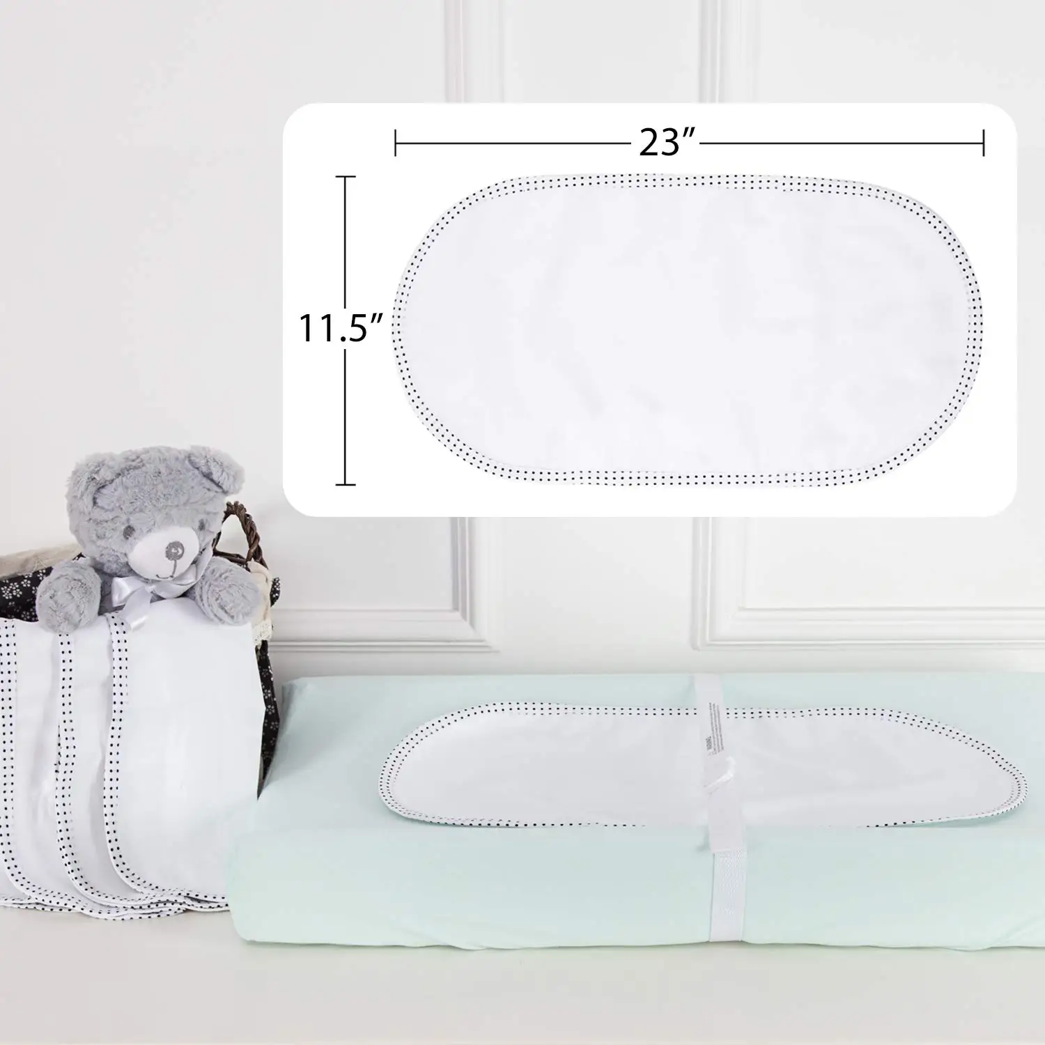 Larger Softer Changing Pad Liners Waterproof Washable Reusable Changing Table Cover Liners