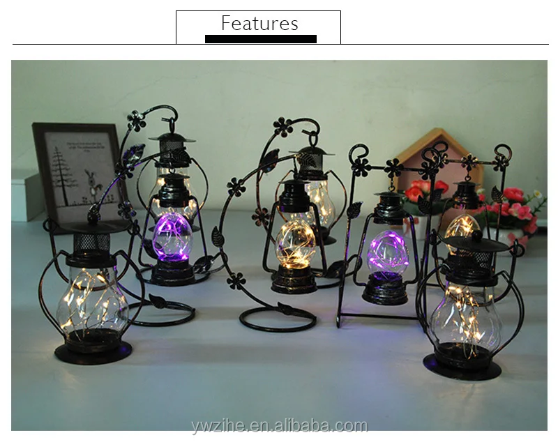 Retro Night Light Figurines Home Decoration Lucky Glass Jar Crystal Lamp Tower Desktop Decor