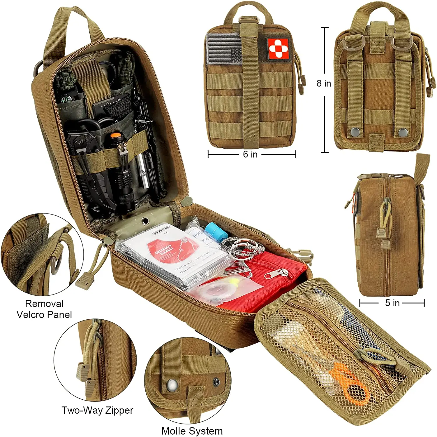 72 in 1 Camping Outdoor Tactical Gear First Aid kit Earthquake Emergency Survival Kit manufacture