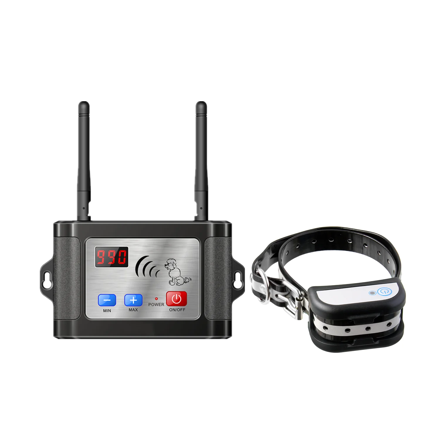 Tpu Collar Electric Dog Fence Collar 990ft Battery Outdoor Waterproof Wireless Electronic Pet