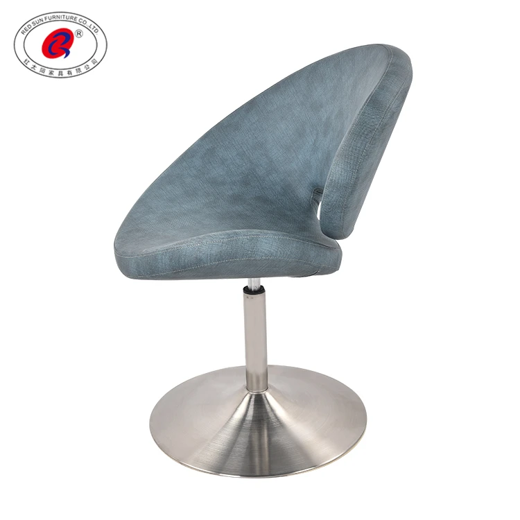Ready Stock Commercial Blue Leather Bar Stool For Bar And Restaurant