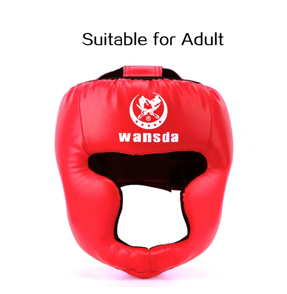 Sanda Helmets with Face Protector Sanda Head Guard Taekwondo Head Mask Adult Children's Karate Head Guard