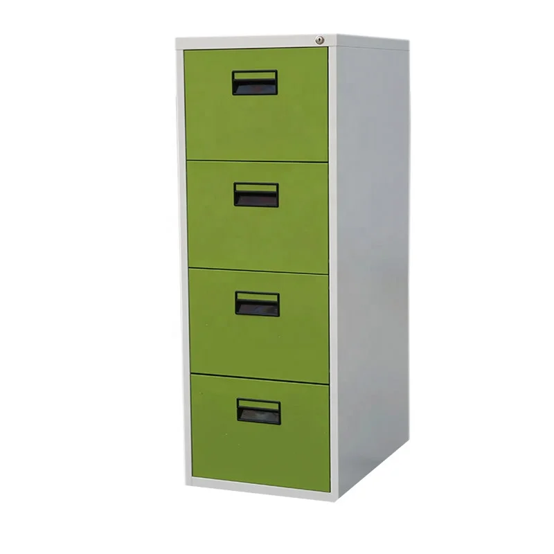 4 Drawer Grey Locking File Cabinet Steel Cheap Filing Cabinet