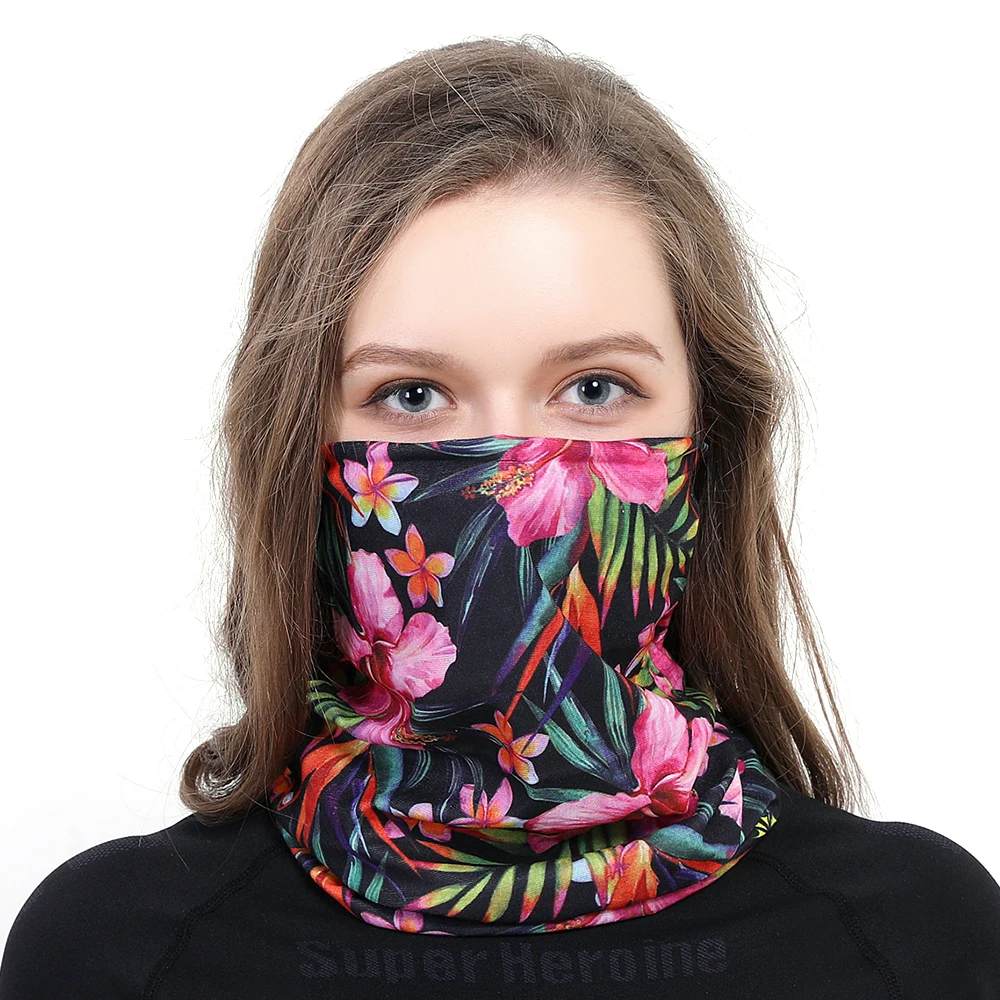 自然男士颈管绿色头饰无缝魔术围巾头巾