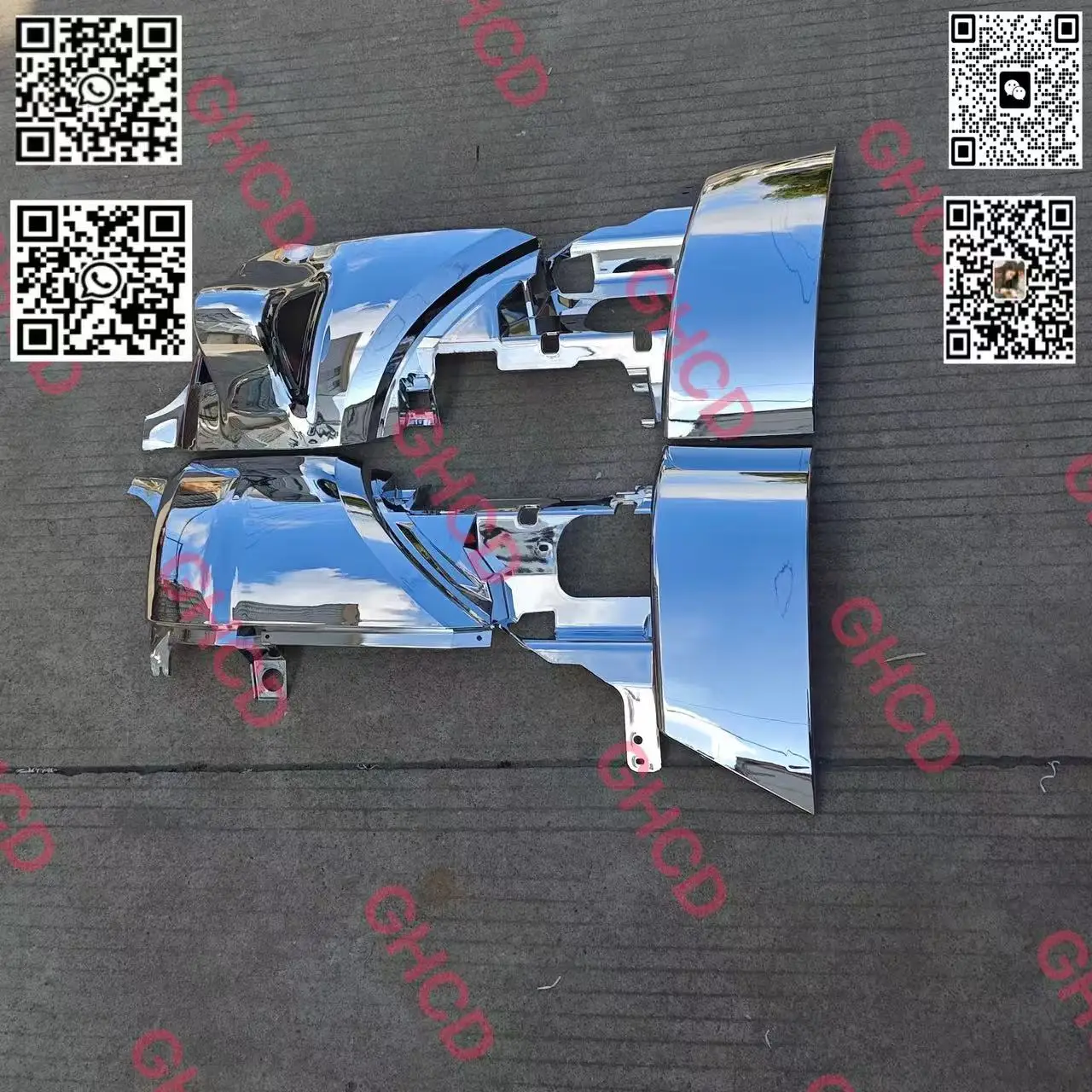 GHCD Factory Price/high Quality Chrome-plated Corner Panel (flat&curve) for Japanese Truck HIN MEGA 500(2003-ON) supplier