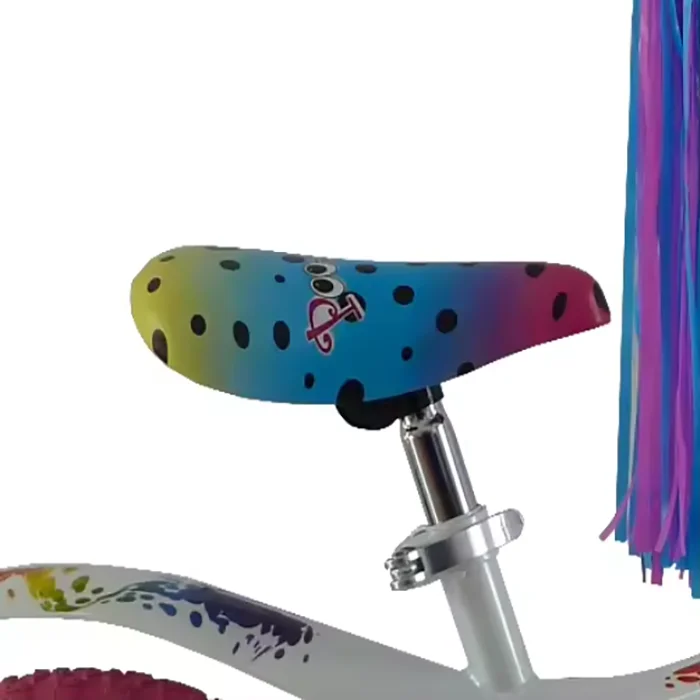 product high quality 14 single speed road bike for kids with steel fork ordinary pedal soft red street bicycle-4