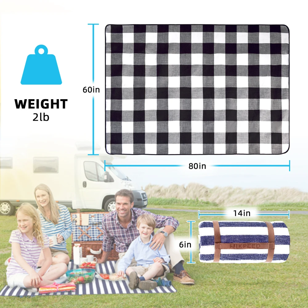 Outdoor Camping Beach Park Family Waterproof Extra Large Picnic Blanket