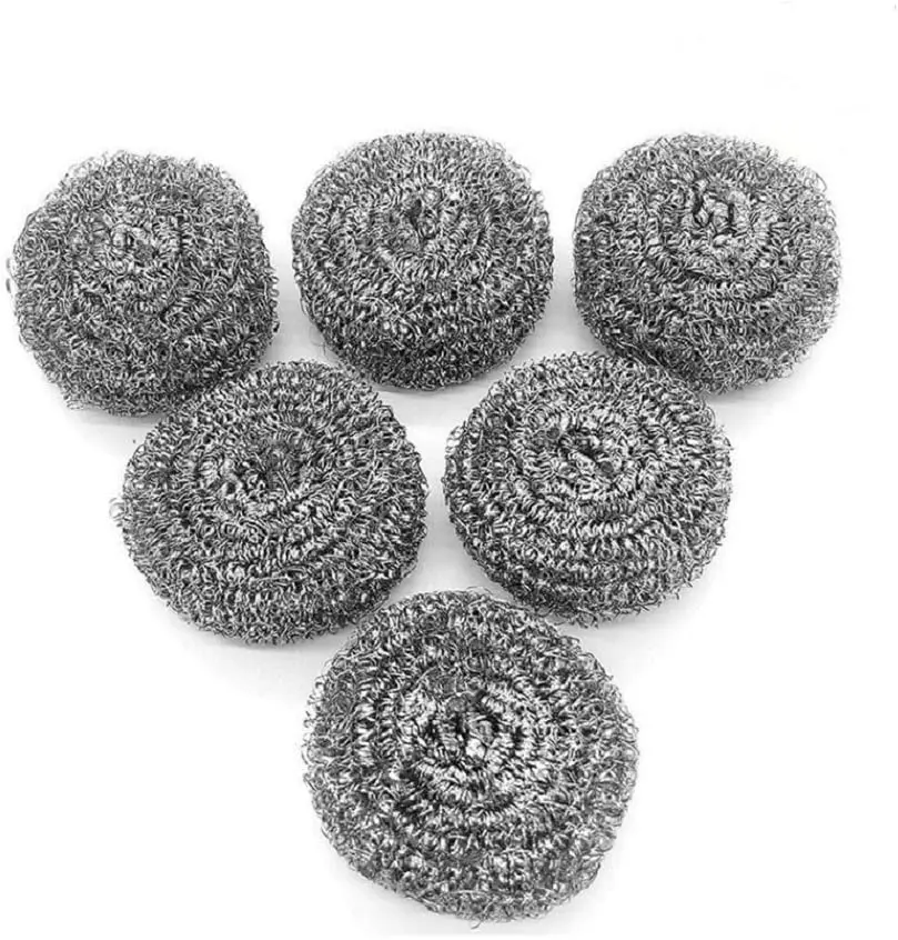 Stainless Steel Sponges Scouring Pad Scrubber Pad For Tough Kitchen
