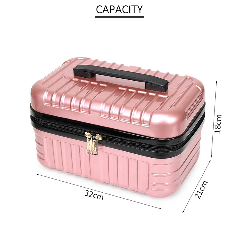 Custom Logo Travel Large Capacity Toiletry Bag Hard Case Make Up Bag