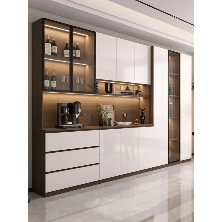 Modern Modular Kitchen Design with Sleek Solid Wood Cabinets MDF & Oak ...
