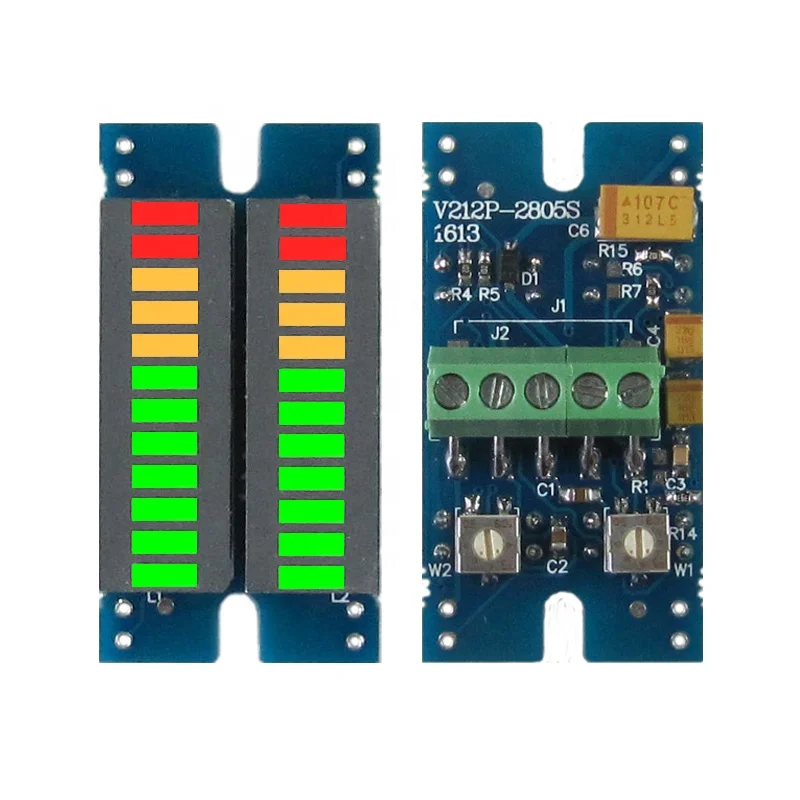 Audio Level Meter Indicator Music Spectrum Display Board Dual Row 12-Segment 