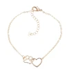 Cute Cat Paw Print Bracelet Silver Gold Color Charm Bracelets Couples Women Kids Love Fashion Jewelry