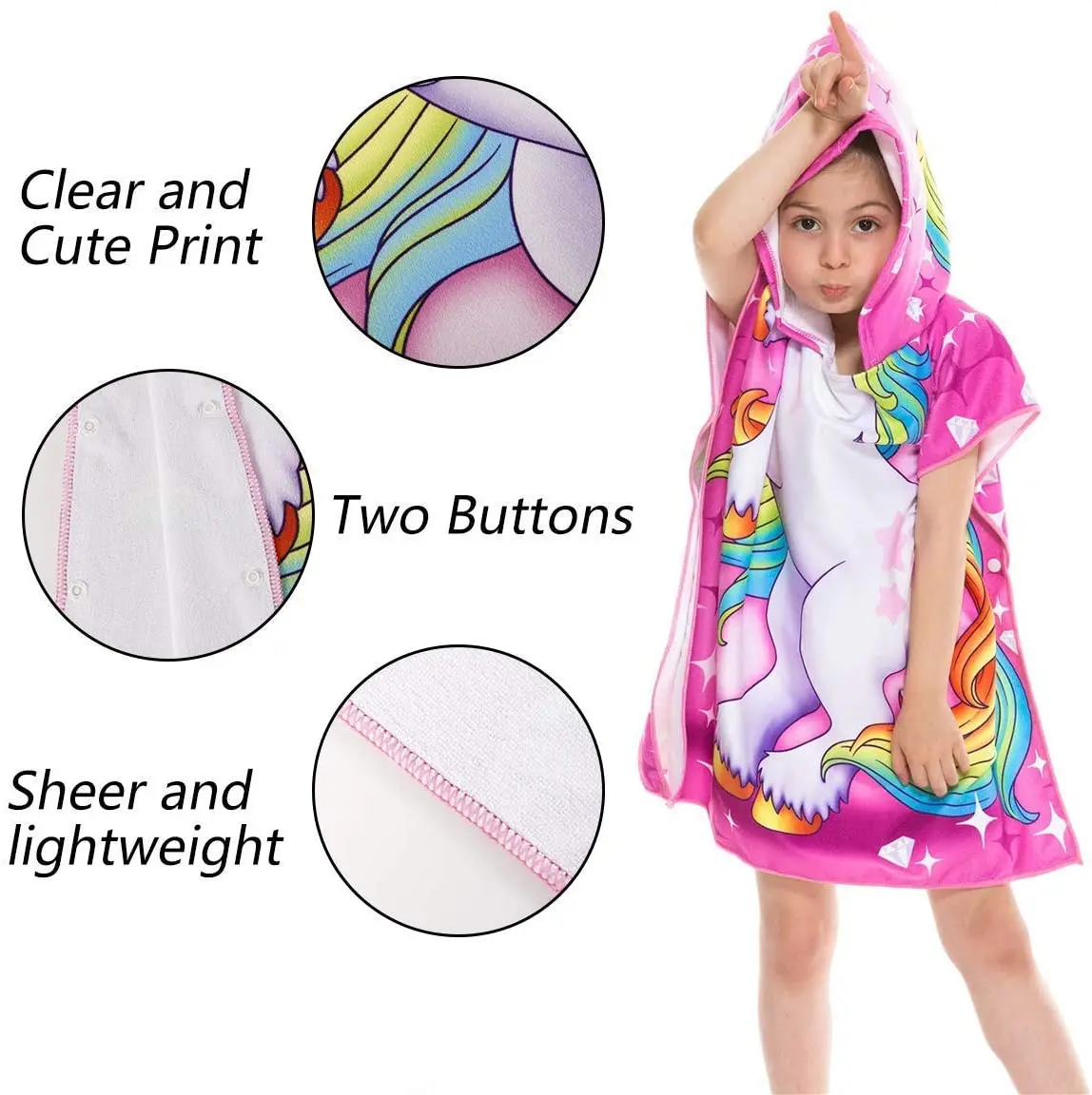 child hooded beach towel 