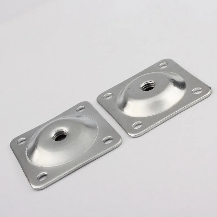 12 Degree Angled Leg Mounting Plates Furniture Mounting Fixing Plates