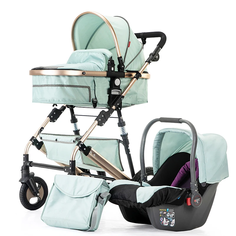 Anti-explosion Wheels High Landscape Baby Stroller