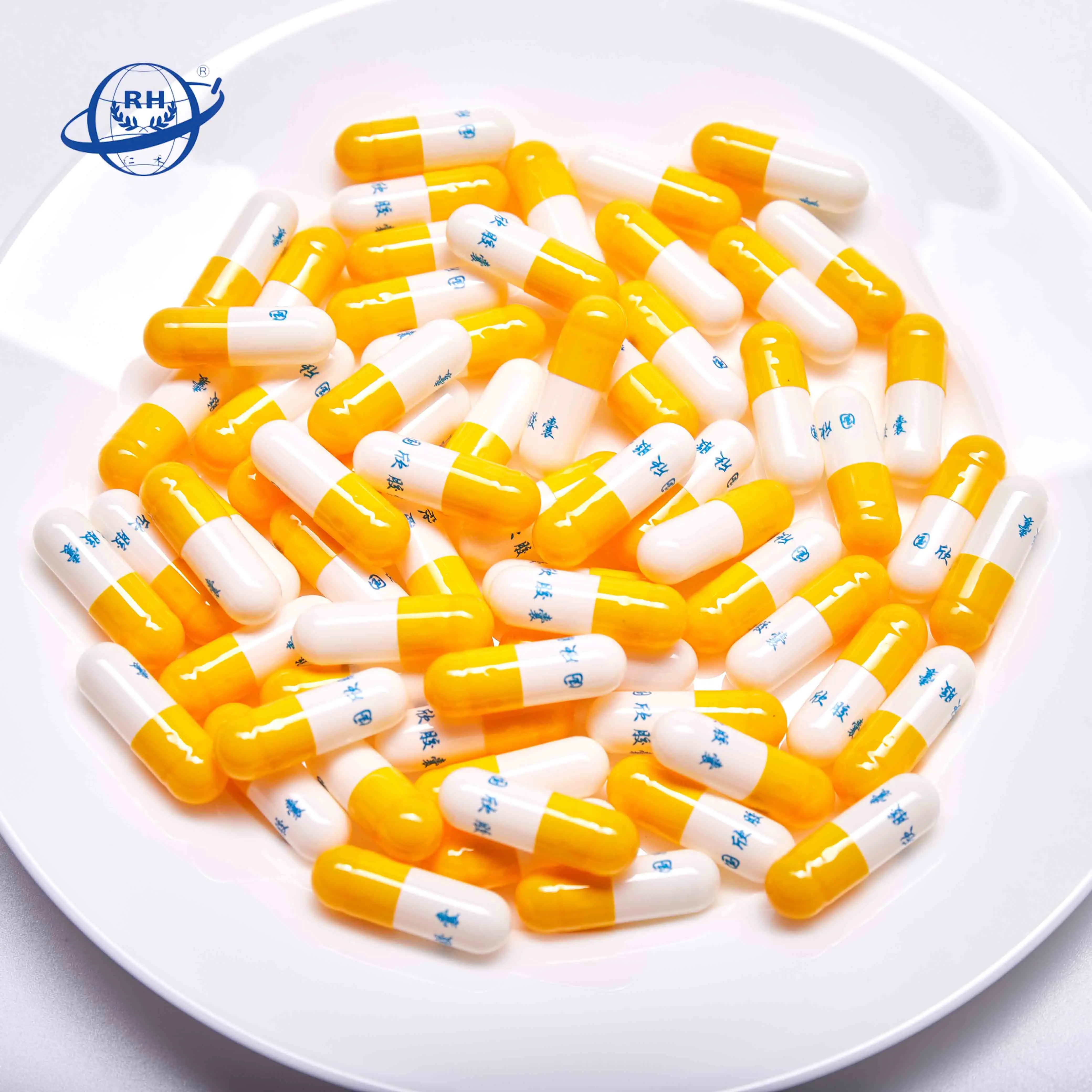 良好的质量白色和黄色空硬胶囊大小 4 为睡眠胶囊