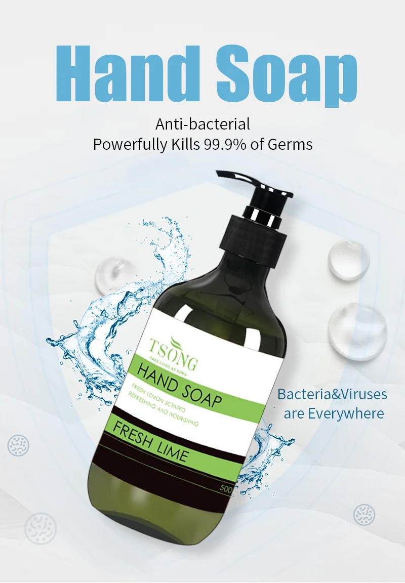 Oem Manufacturing Process Liquid Hand Wash Bottle 500ml Liquid Hand