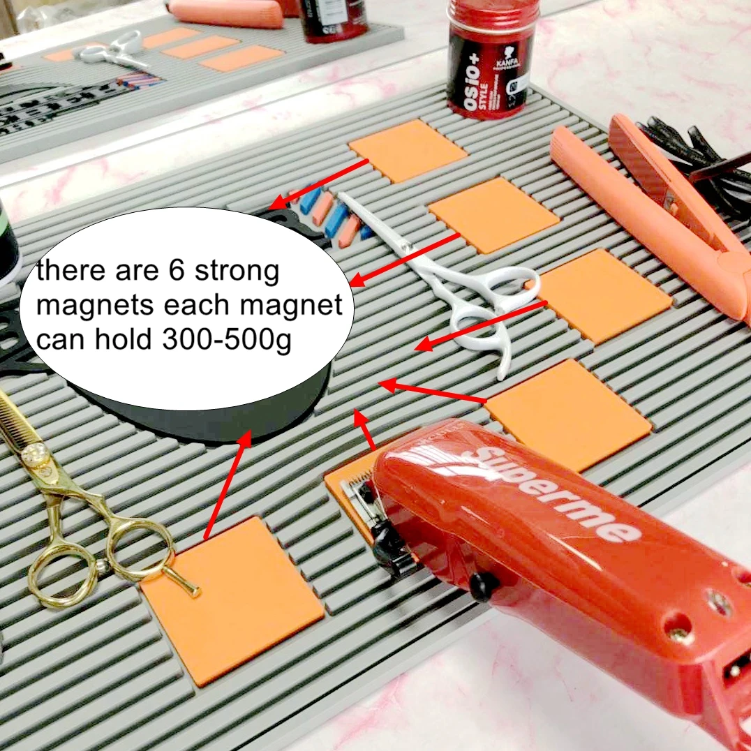 Pro Rubber Salon Barber Mat Spa Beauty Flexible Silicone Counter Mat