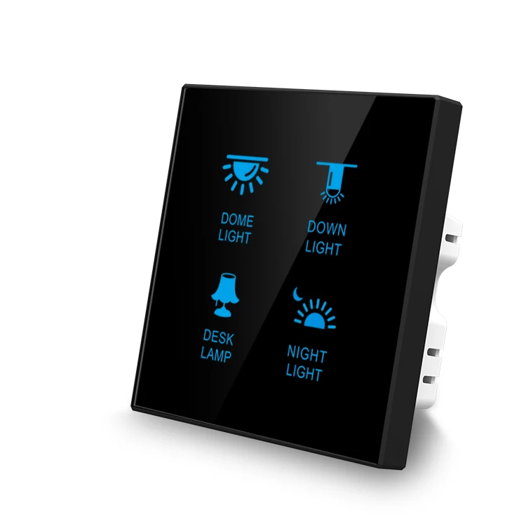 New Developed Electric Touch smart switches work with alexa oem 6 gang smart switch