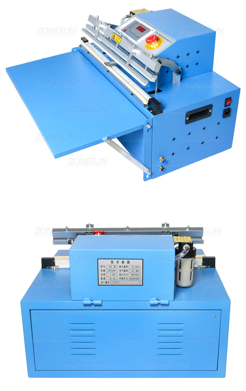 Zonesun Zx500 Automatic Storage Bag Vacuum Clothing Sealing Machine