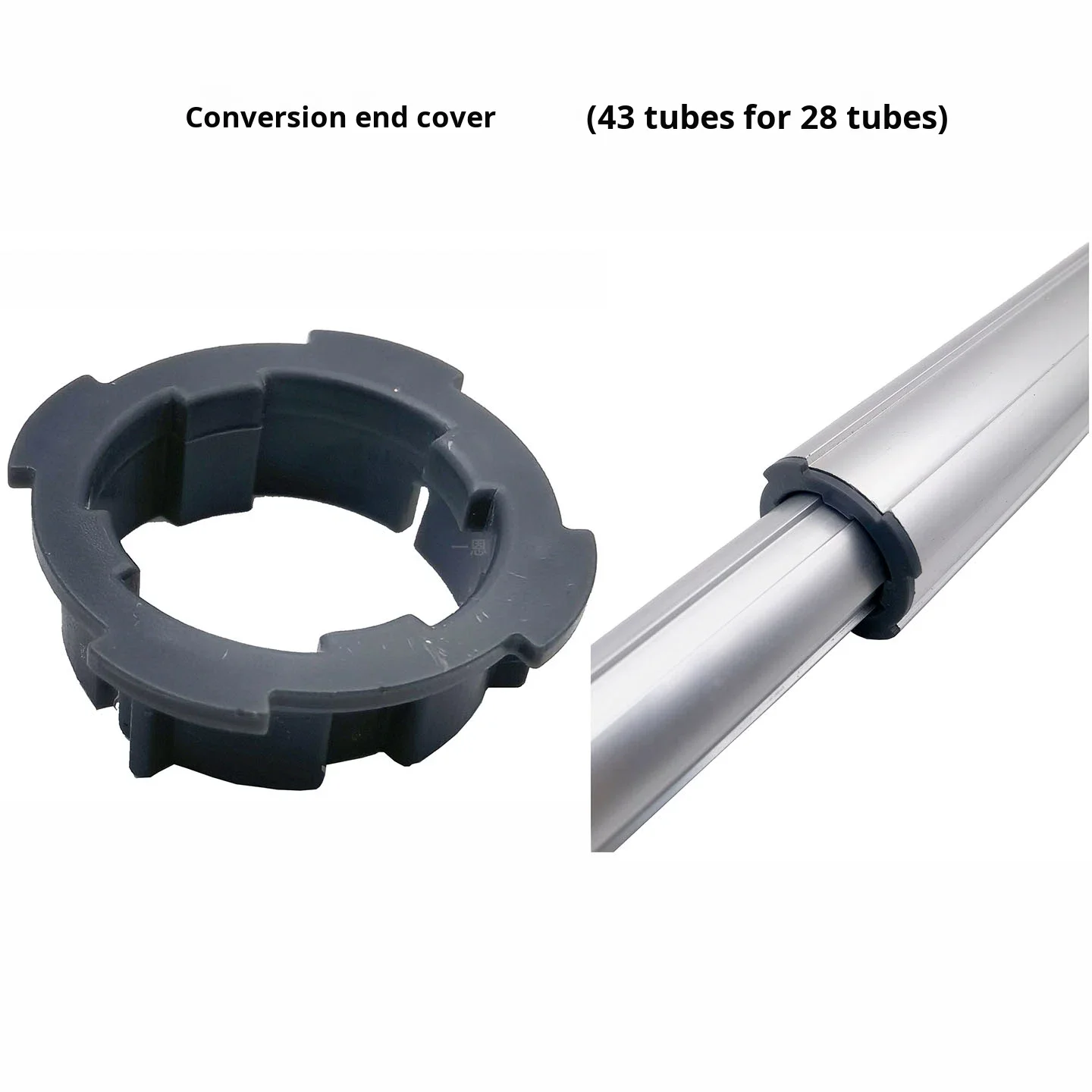 product conversion end cap 43 tube set 28 tube third generation 1000 series aluminum alloy lean pipeline rod plastic accessories-14