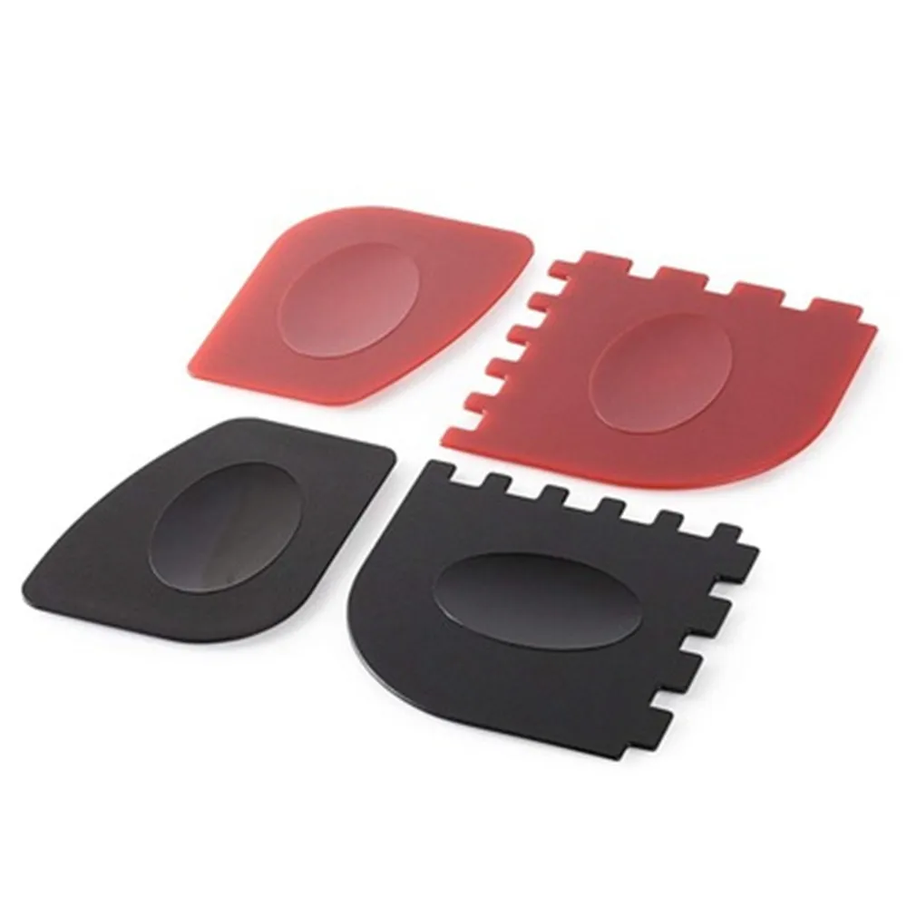 Grill Pan Scrapers Red Durable 2 Pack Silicone Lodge Dishwasher Safe Kitchen 