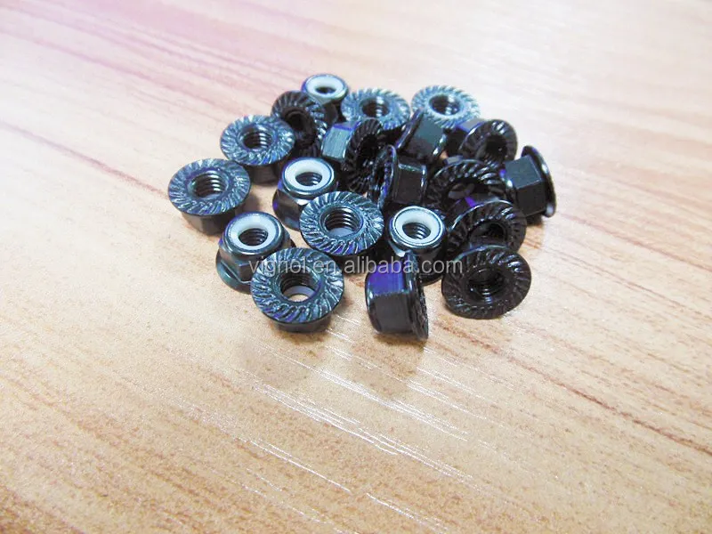 M5 Black Serrated locknuts