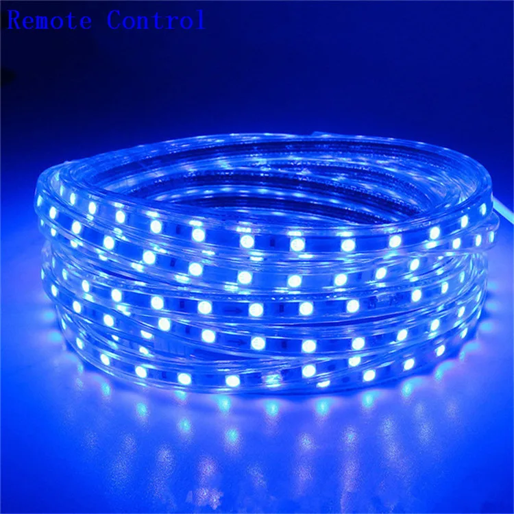 High Voltage Dimmable Flexible Waterproof IP65 Indoor Rope Lights 110V 120V 220V 230V AC DMX Led Strip 5050 rgbw RGB Light