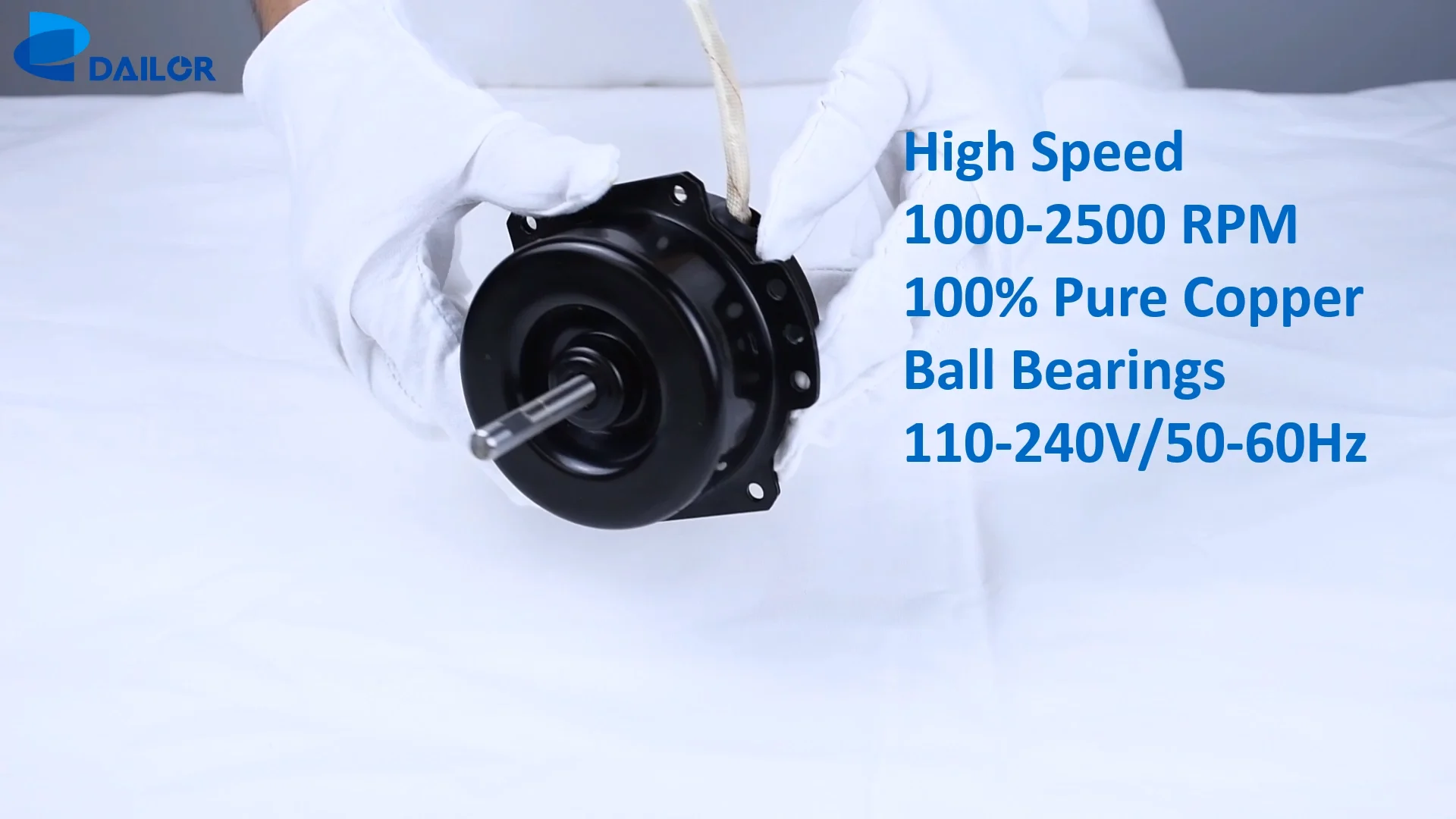 Ventilation Fan Motor 2/4p Pole Pairs High Speed Ac Motor Single Phase