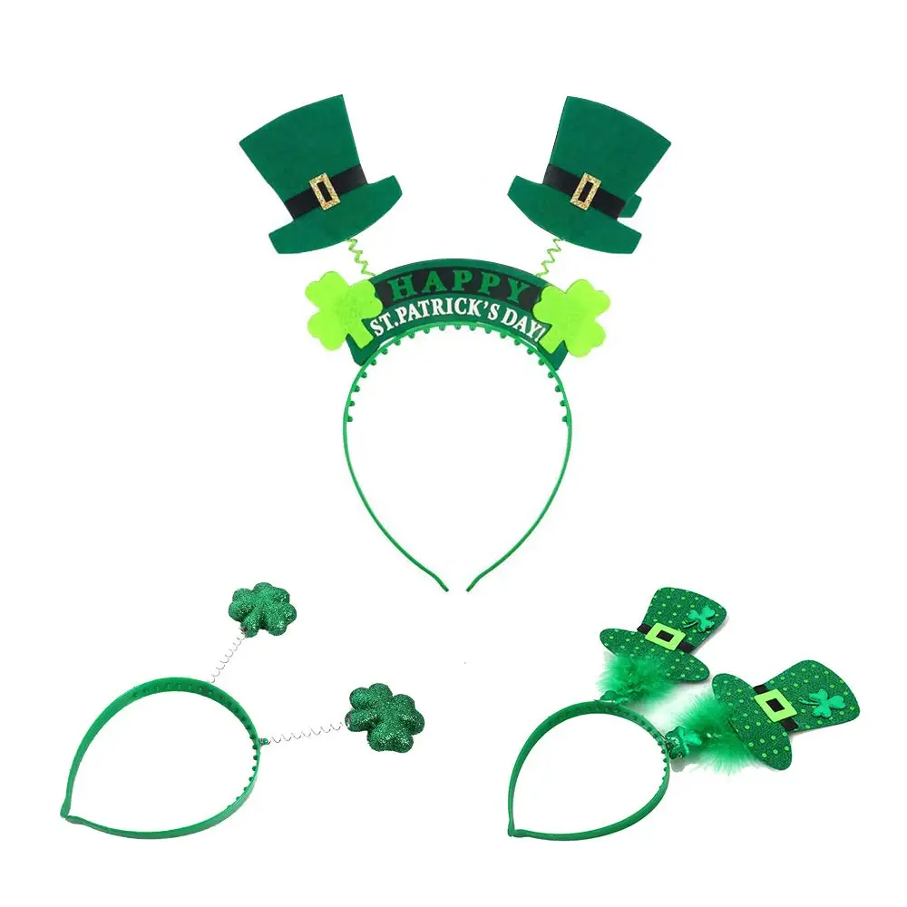 Verde trébol Irlandés Trébol Hoja St Patricks Día cabeza Bopper vestido elegante.