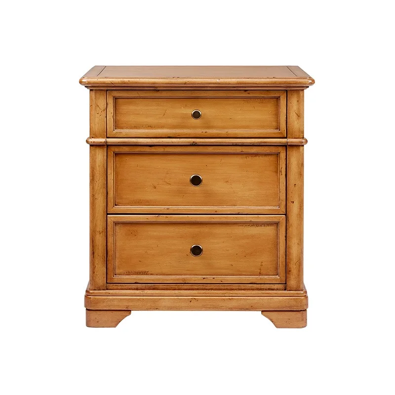
american style antique art deco bedroom cheap walnut 3 drawer wood attached east elm brown nightstand 