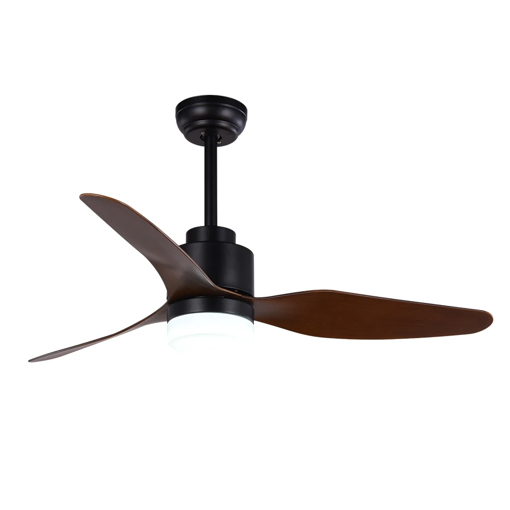 Simple Modern AC DC Electric Ceiling Fan 48 inches LED Ceiling Fans Light With Remote Control