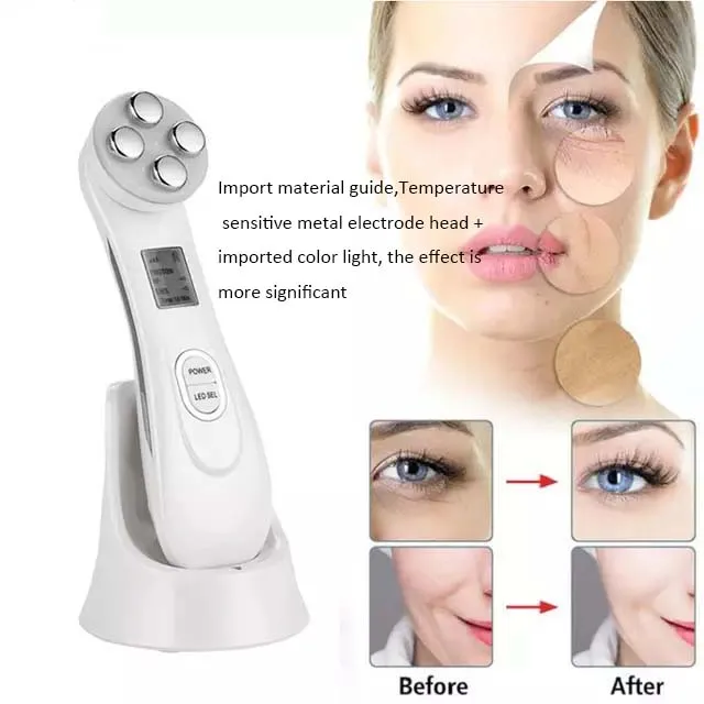 Hot And Cooling Sonic Facial Wand Facial Lifting Vibration Massager ...