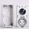 IP66 32A three phase 3 round pin combination switch with socket 56CV332