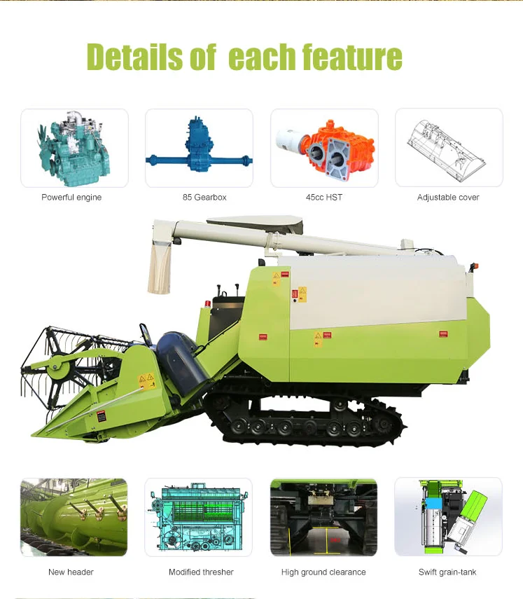 2021 Wubota agriculture machinery equipment for harvesting machine