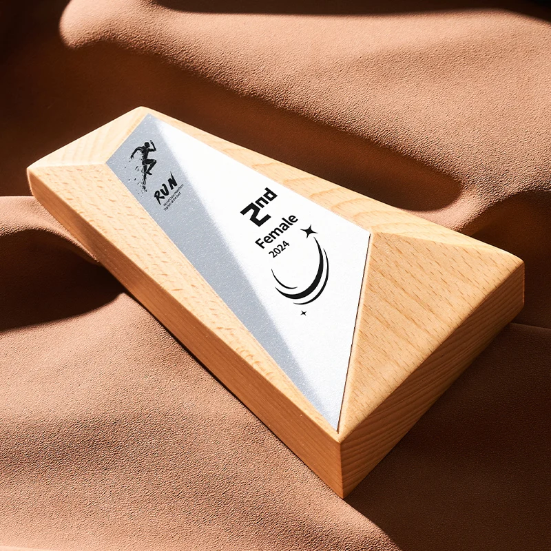 New style wooden trophy awrds for business Anniversary souvenir gift sports events prize details