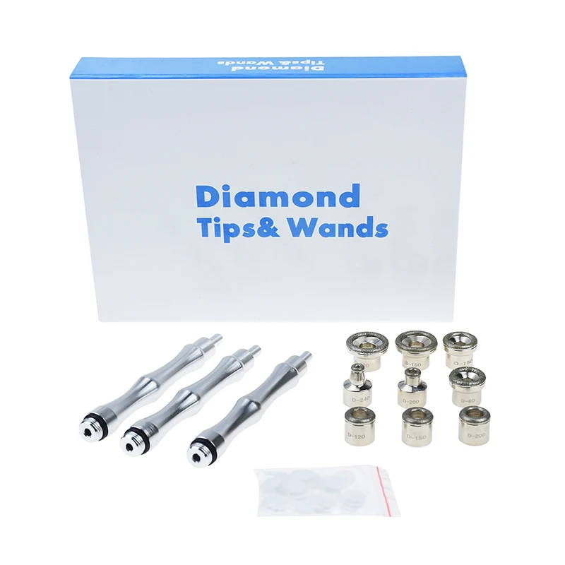 Oem Wholesale 9pcs Diamond Tips And Wands Kit Diamond Tips Dermabrasion