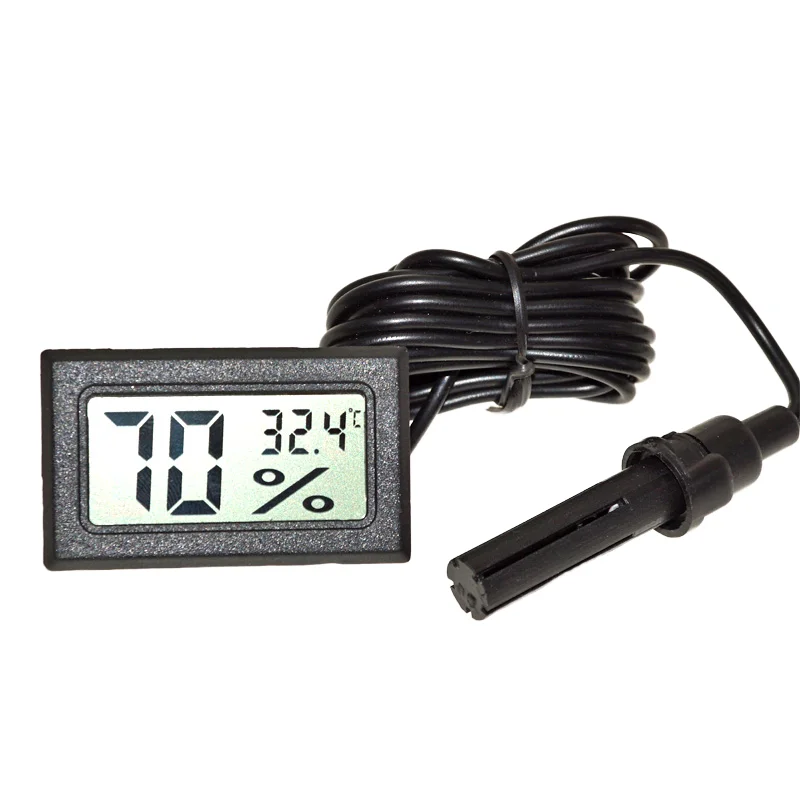 High Accuracy Thermo Indoor Mini Temperature Sensor Digital LCD 0.5C NTC Thermistor Sensor Wire Leads Free Hanging manufacture