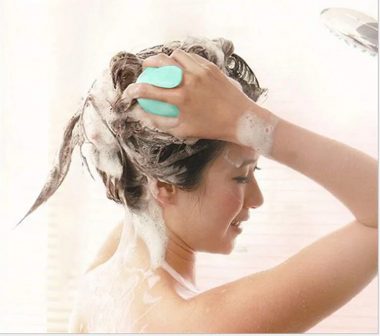 Manual Shampoo Scalp Shower Wash Hair Massage Brush Massager