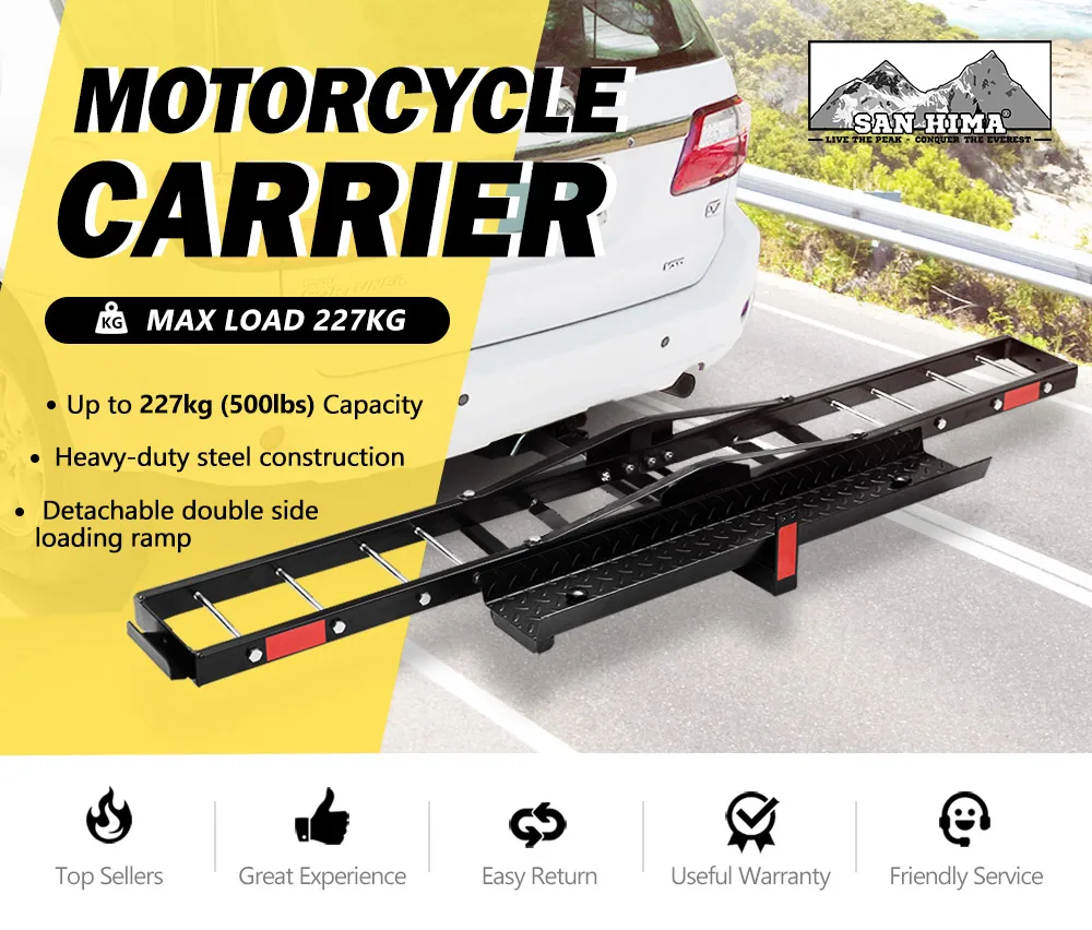 motorbike carrier for towbar