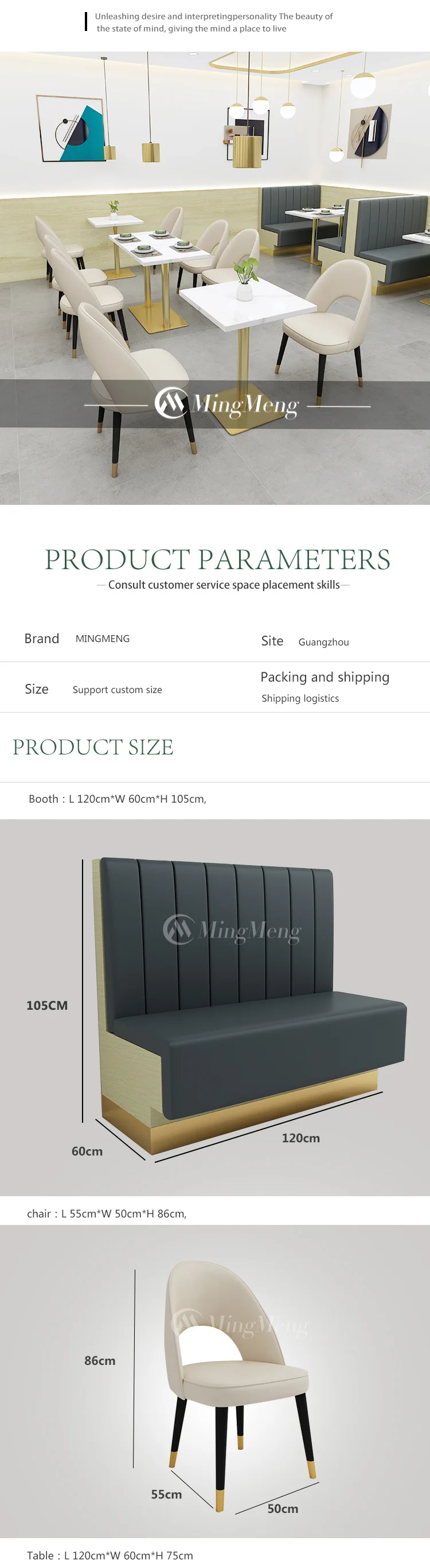 Modern Restaurant Chair And Table Mobilier Restaurant Table Set