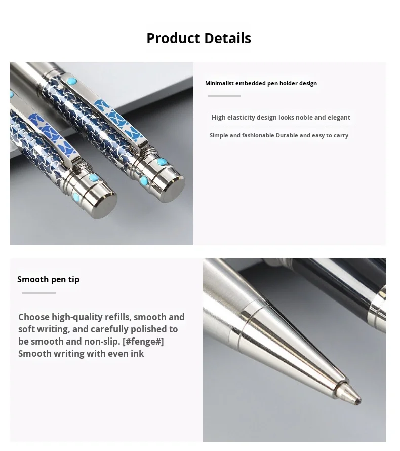 New High-End Carved Craft Rotating Ballpoint Pen China Animal-Shaped ...