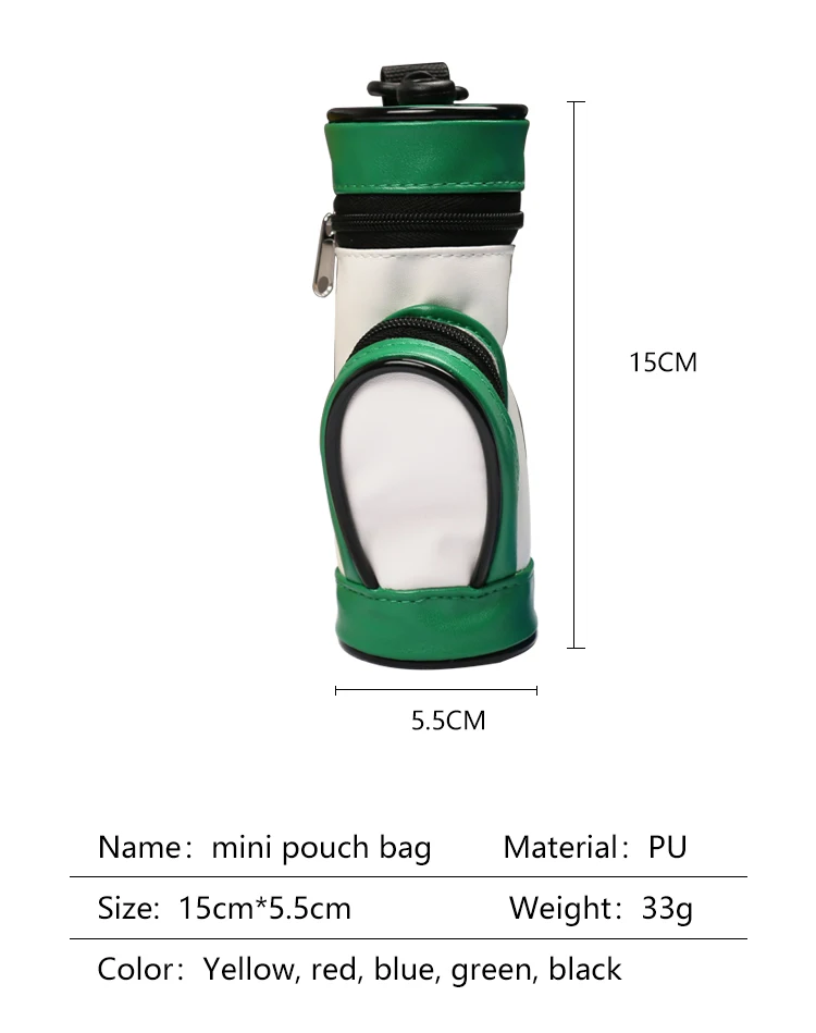 Golf Ball Club Cleaner Black Mini Pouch Bag Buy Golf Accessories Bag