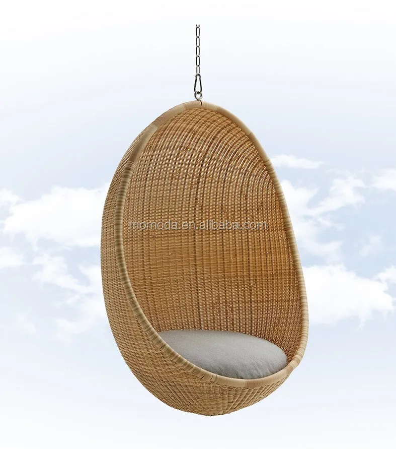 Rattan Açık Bahçe Salıncağı Yatak Sandalye,Halat Salıncaklı Sandalye